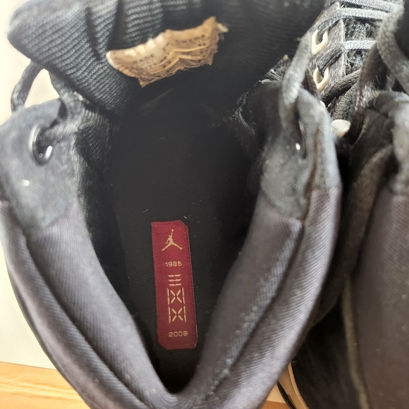 Nike 2008 Men's 9.5 US Black Silver Countdown Air Jordan 17 - Picture 6 of 9